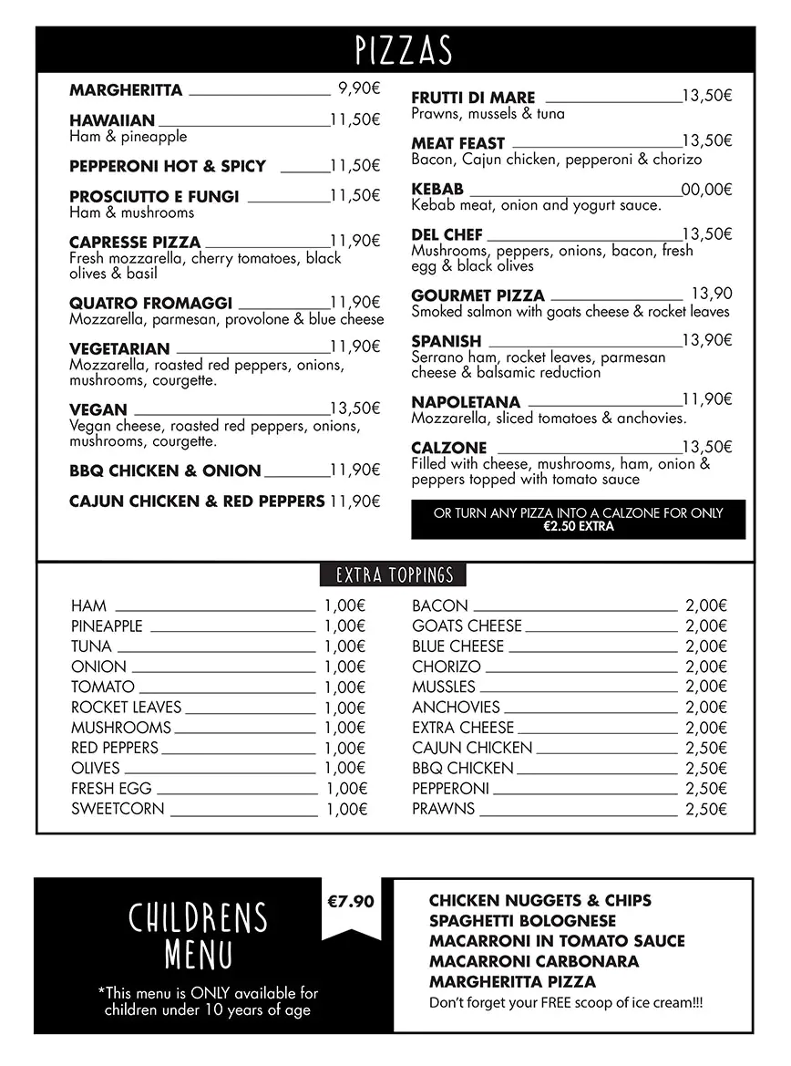 Che Argentinia Grill Restaurant Daily Menu 2